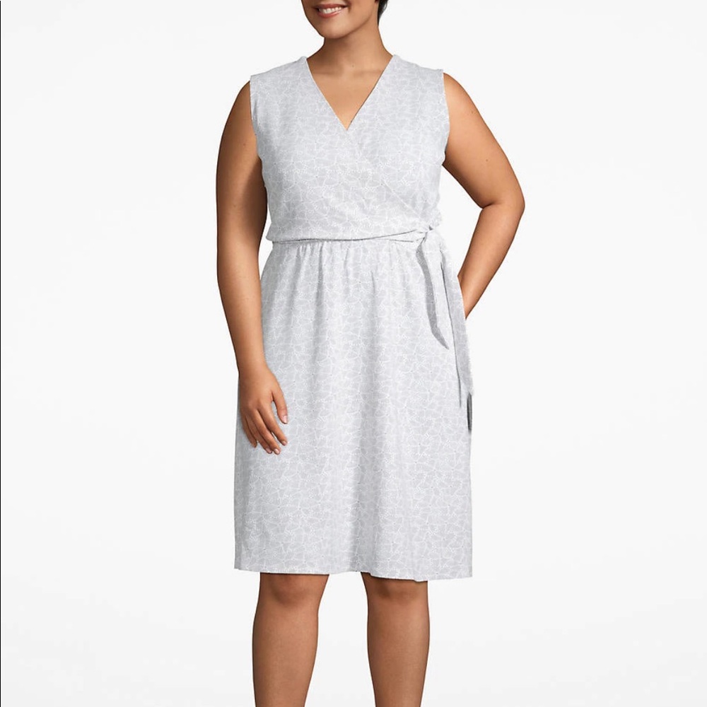 NEW, NEVER WORN.  Faux-Wrap Dress